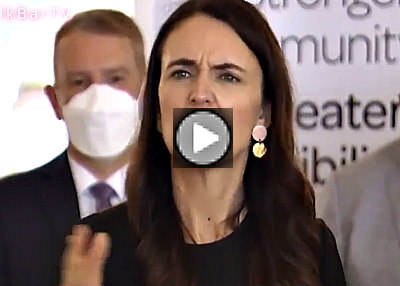 Jacinda stars in vax hysteria video